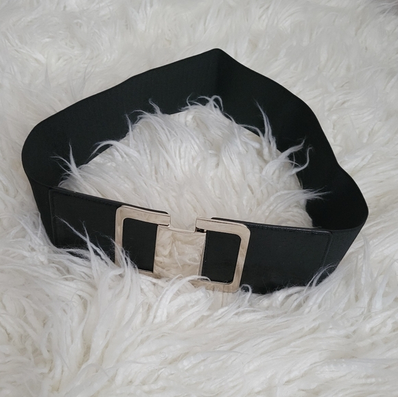 Express Buckle Stretch Wide Waist Belt M/L - Picture 8 of 8